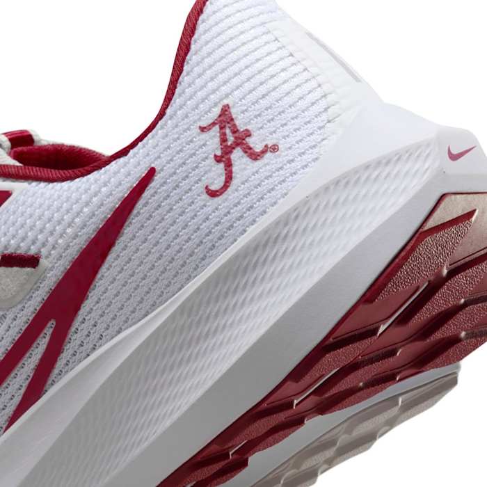 Alabama Crimson Tide White NCAA Zoom Pegasus 40 - $139.99